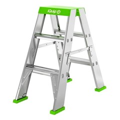 IQUIP DOUBLE SIDED LADDER 170KG RATED 3 STEP 900MM