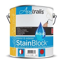 AQUA STAINBLOCK  WATER BASEDWHITE4 LITRE